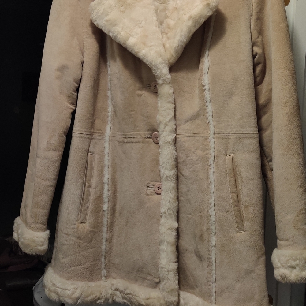 Leather coat